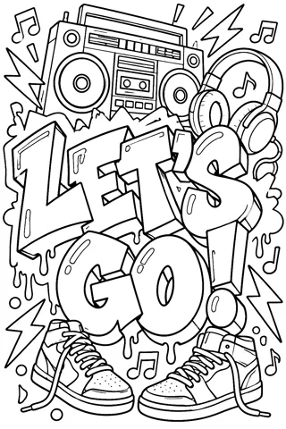 LET'S GO! · boombox