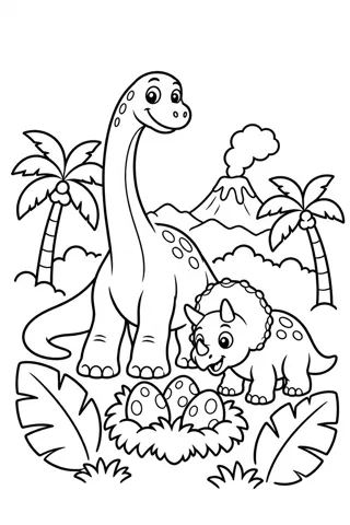 Dinosaur coloring pages