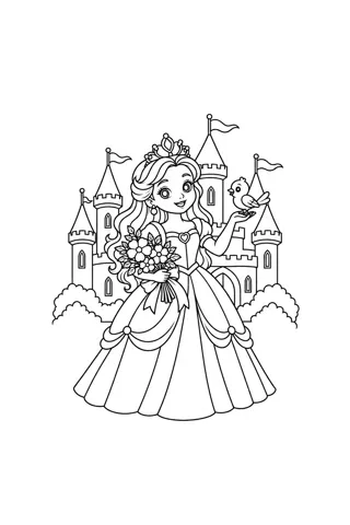 Princess coloring pages